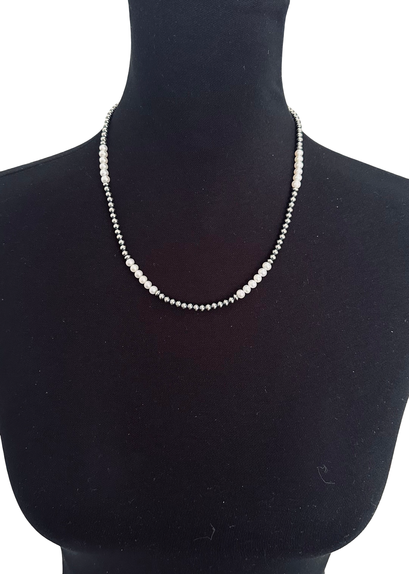 20" Sterling and Freshwater Pearl Necklace