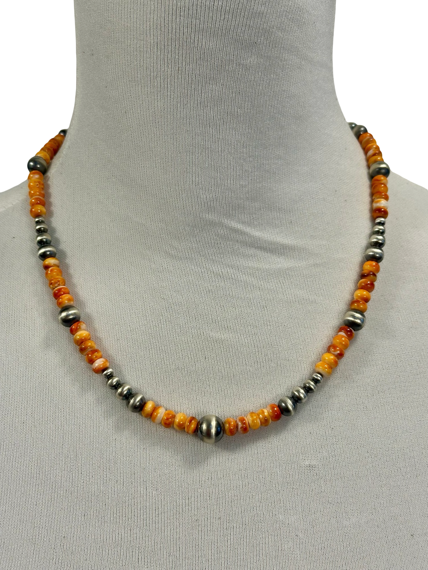 Spiny Oyster & Pearl Bead Necklace