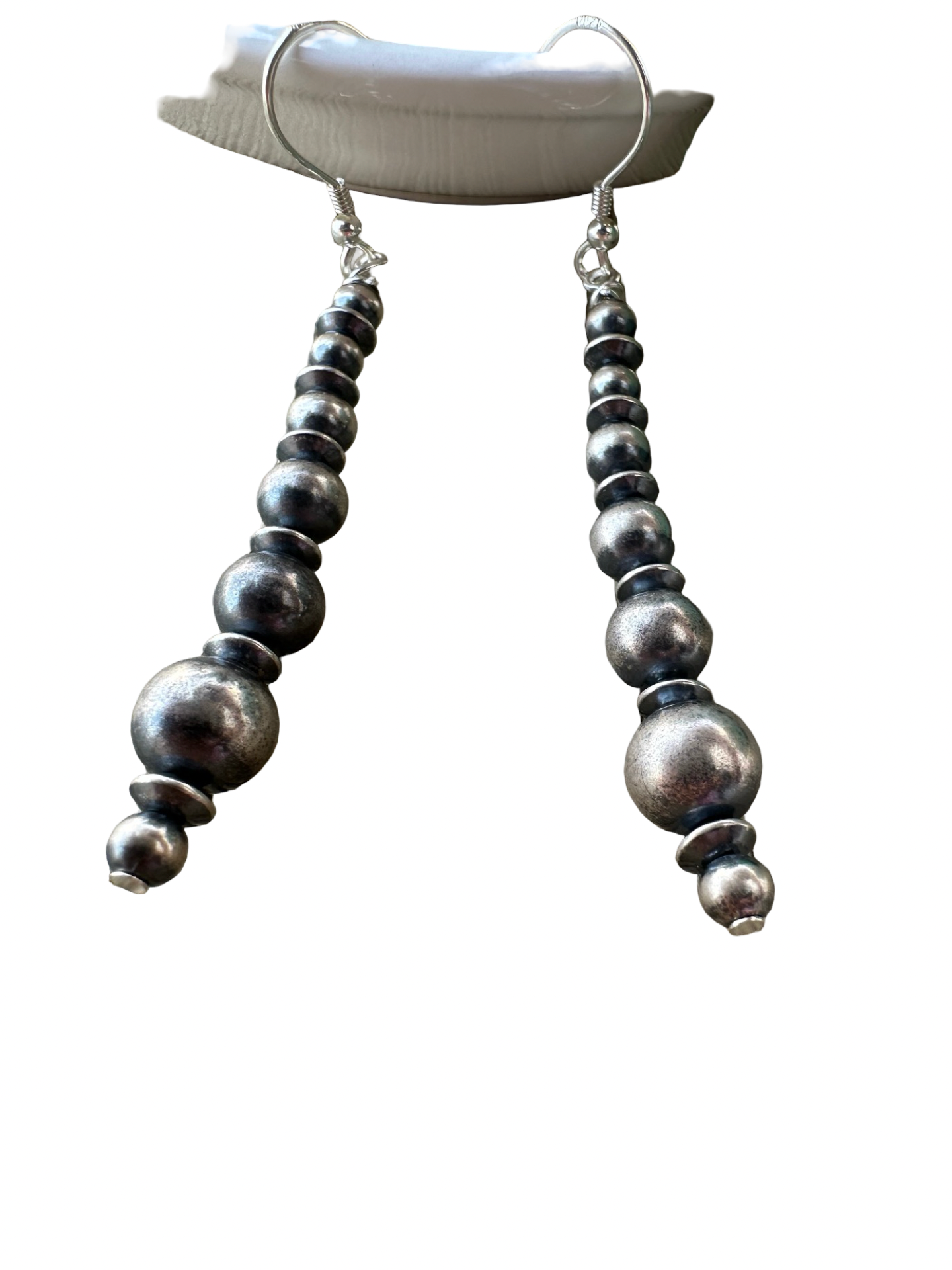 Sterling Pearl Little String Earrings