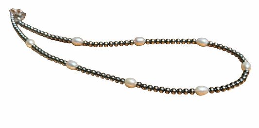 18” Sterling and Freshwater Pearl Necklace