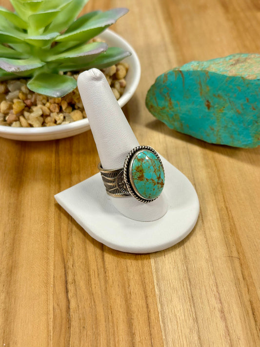 Sunshine Reeves Kingman Turquoise Sterling Silver Ring