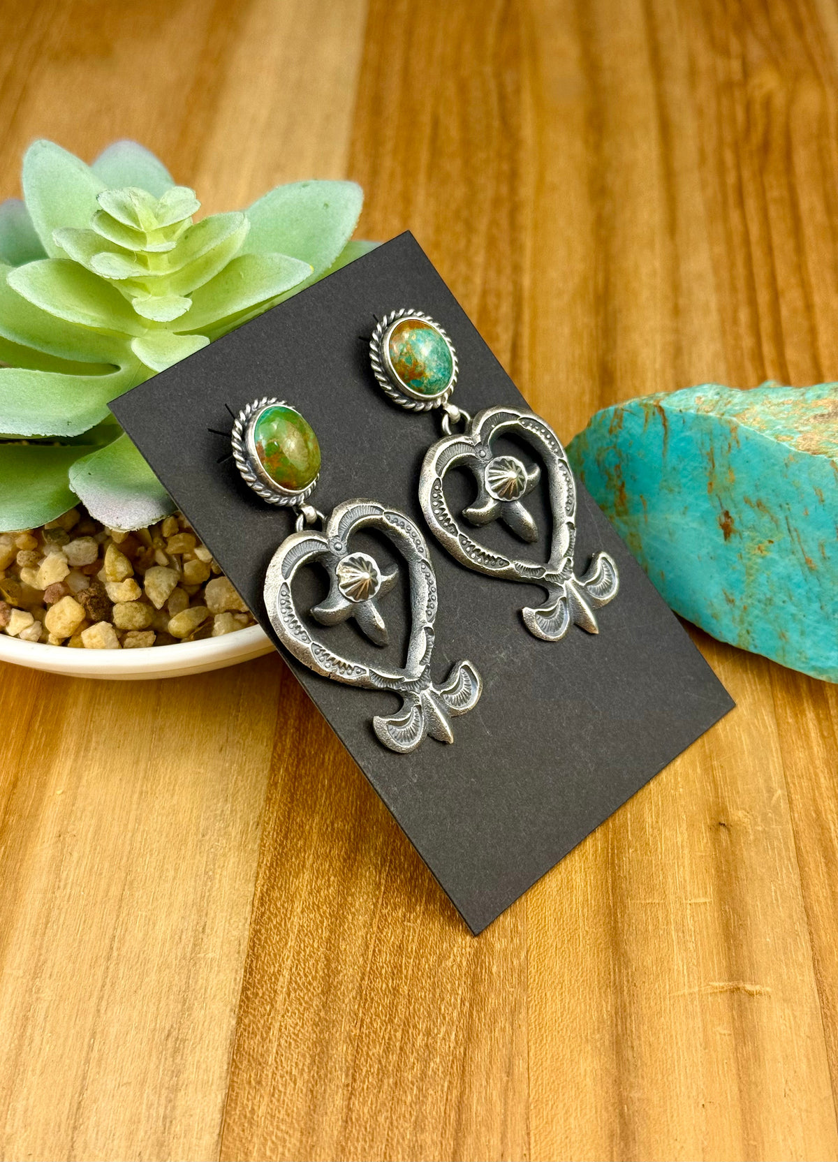Kingman Tufa Cast Dangle Earrings