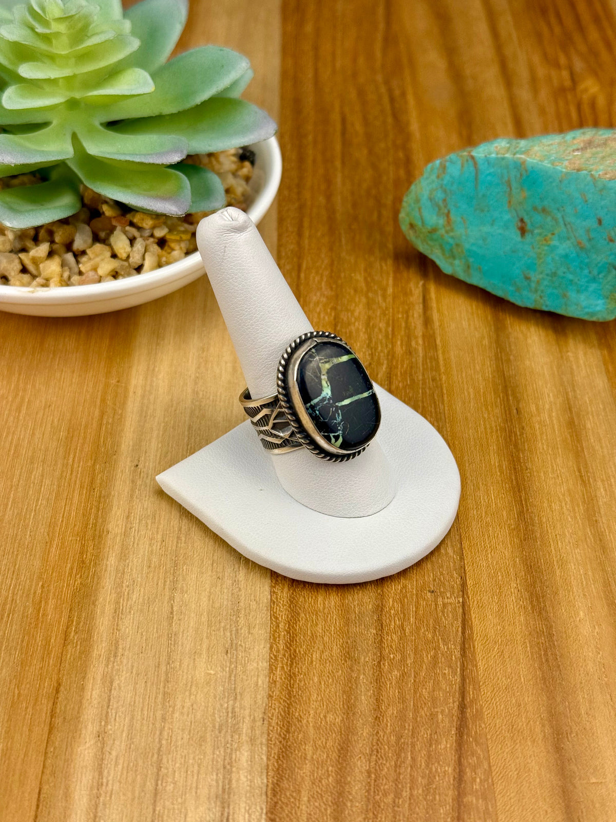 Blackjack Turquoise Single Stone Ring