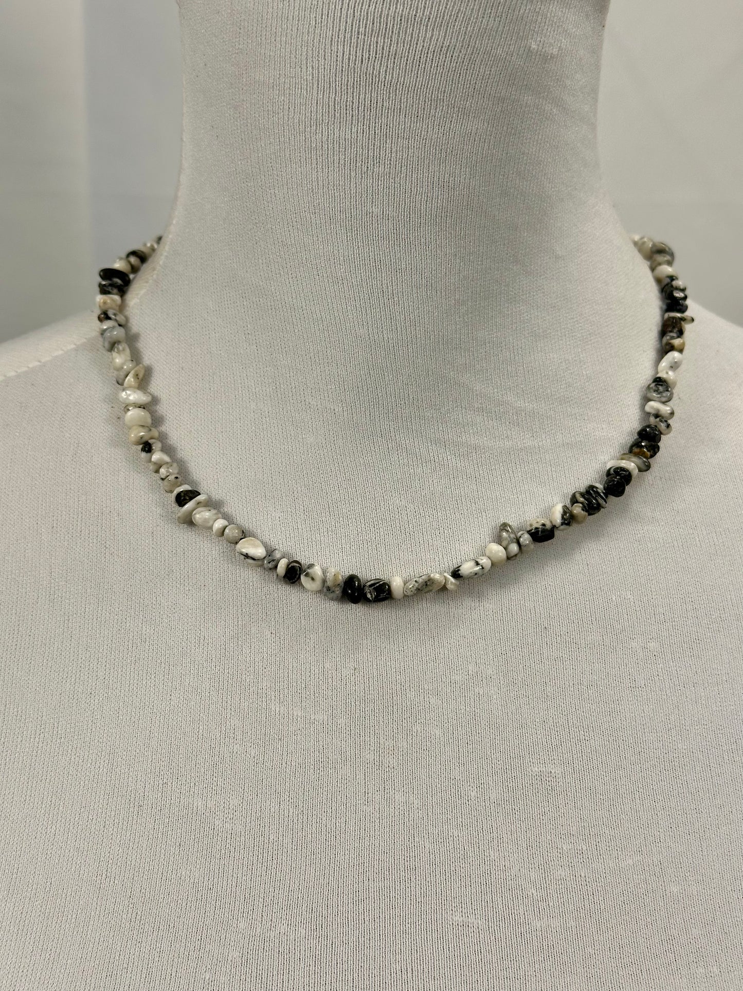 White Buffalo Chip Necklace