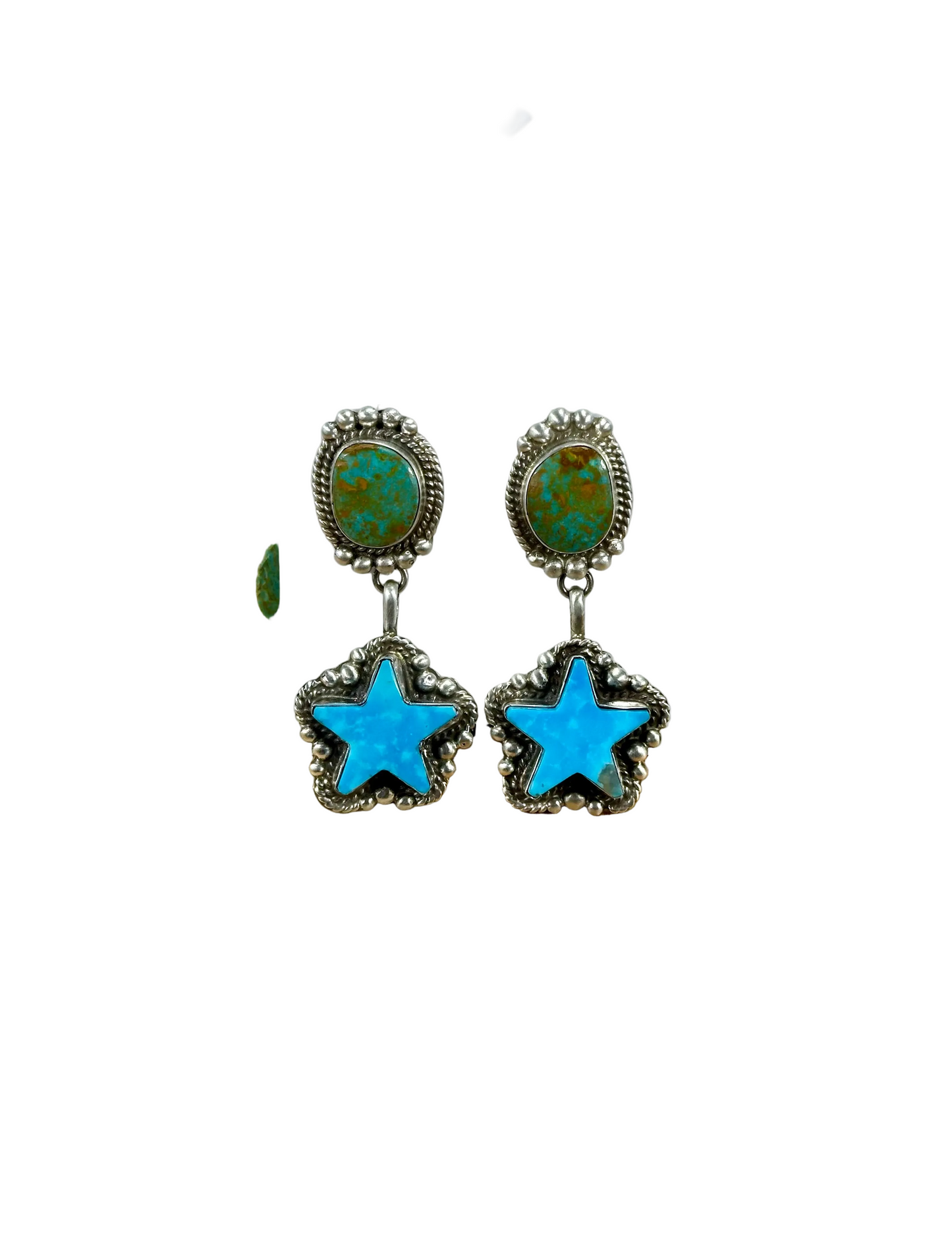 Kingman Turquoise Star Lariat Necklace Set