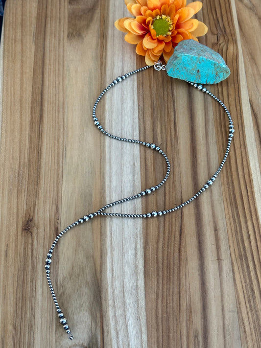 24" Sterling Pearl Y-Tassel