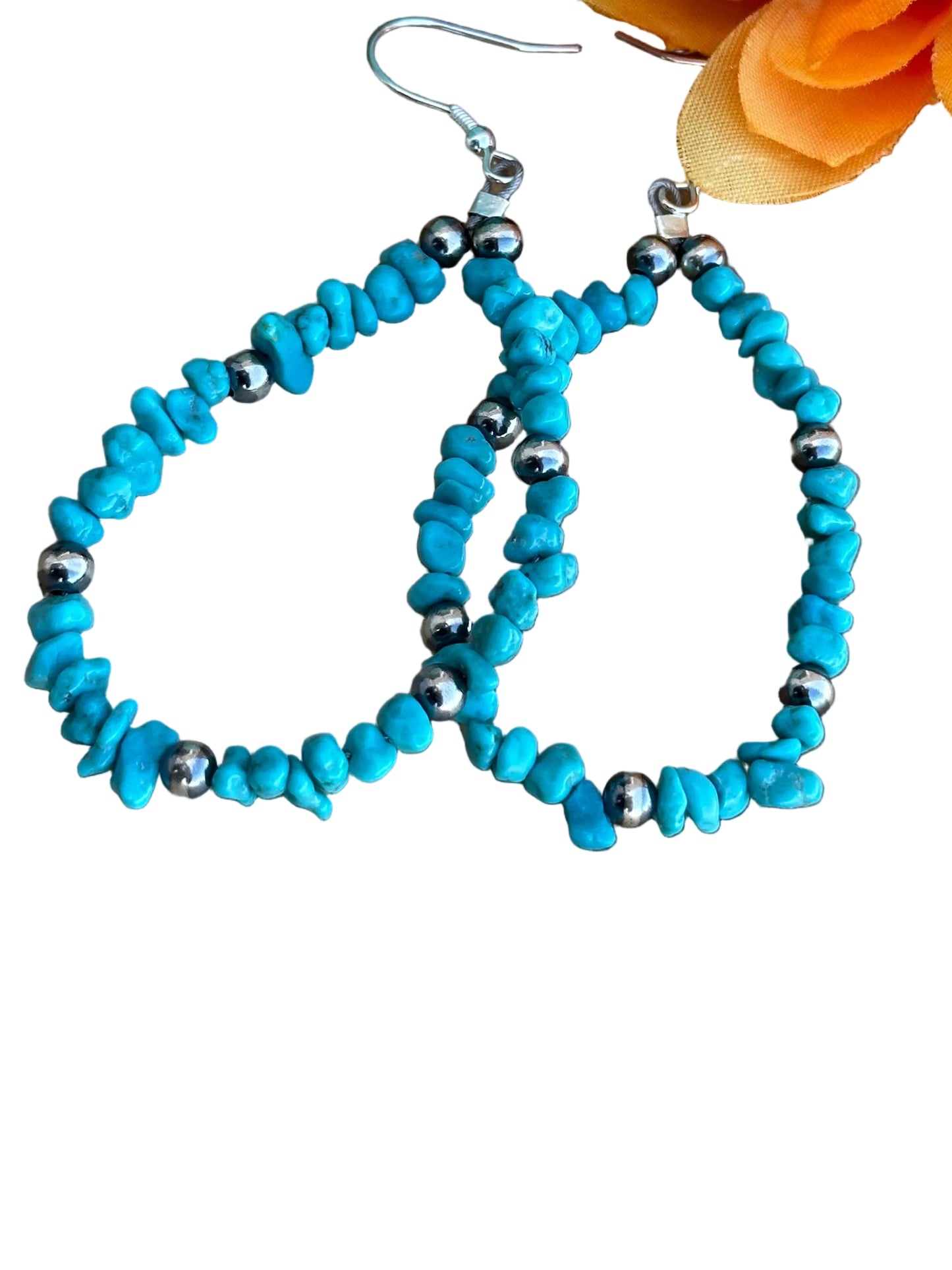 Kingman Turquoise Dangle Earrings