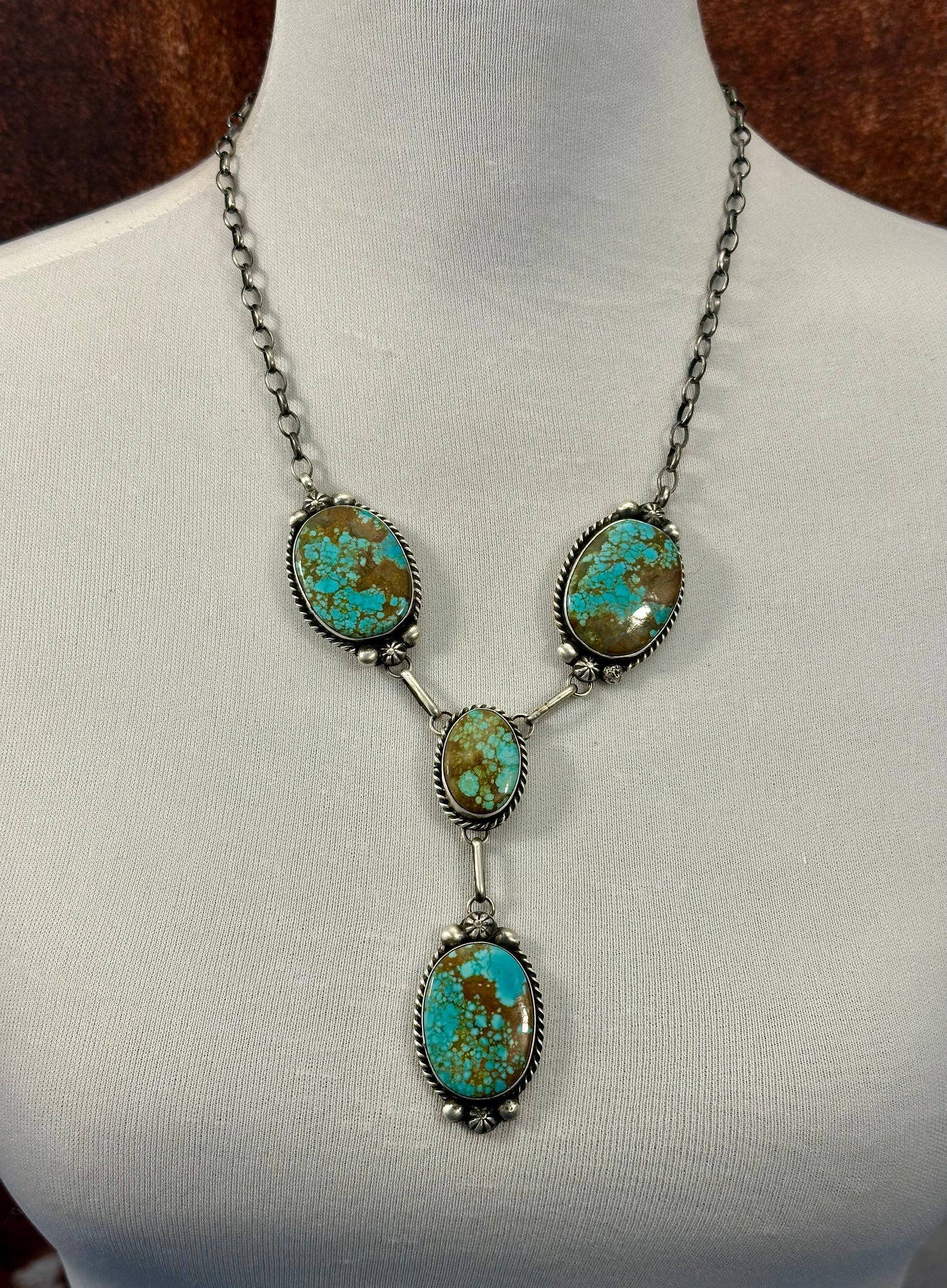 #8 Turquoise Mini Lariat Necklace Set