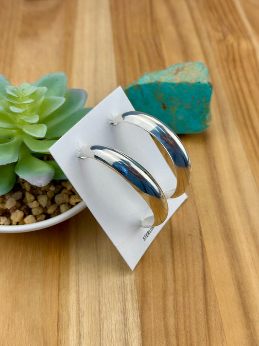 Sterling Silver Hoop Earrings