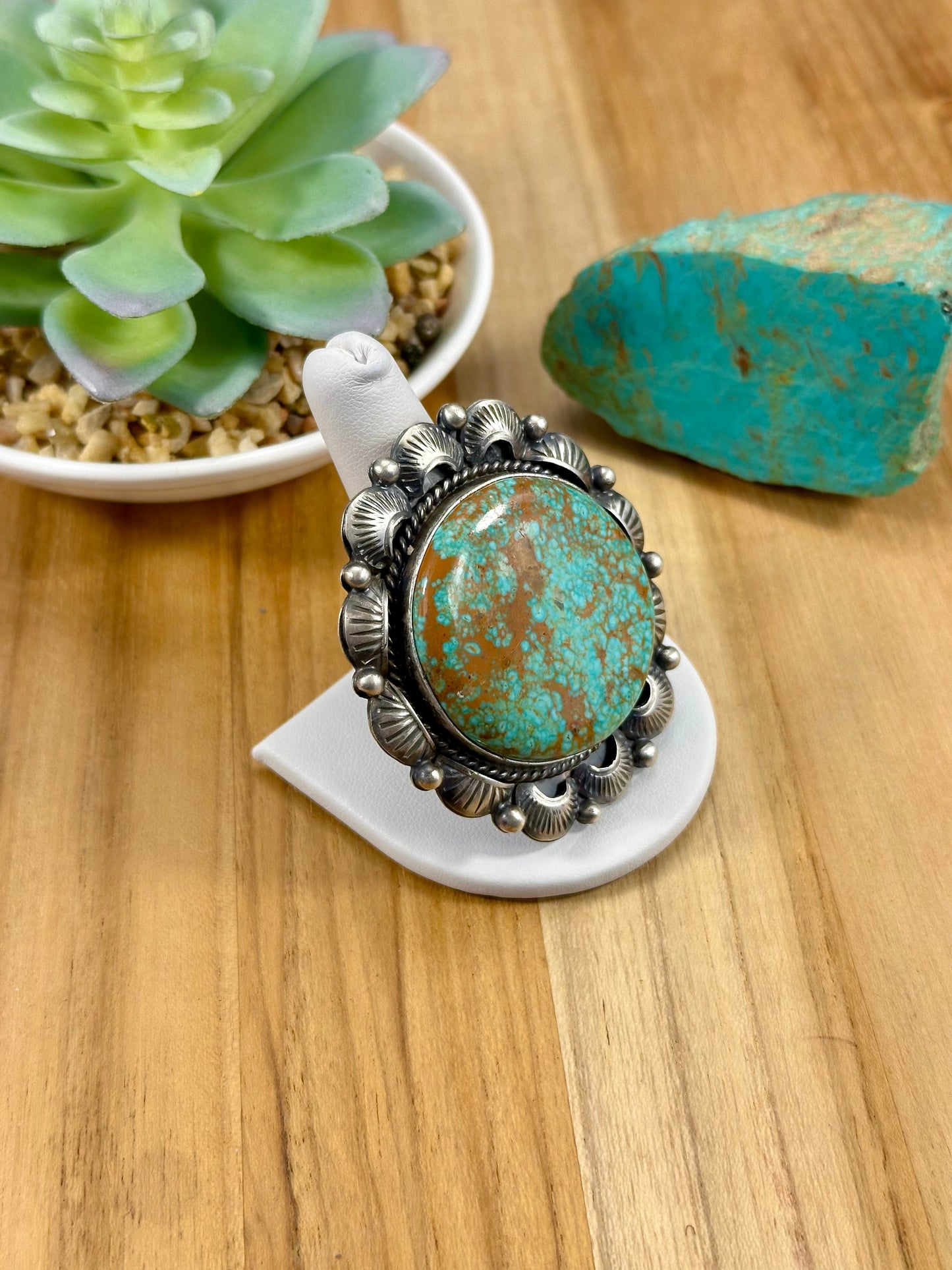 Kingman Turquoise Single Stone Ring