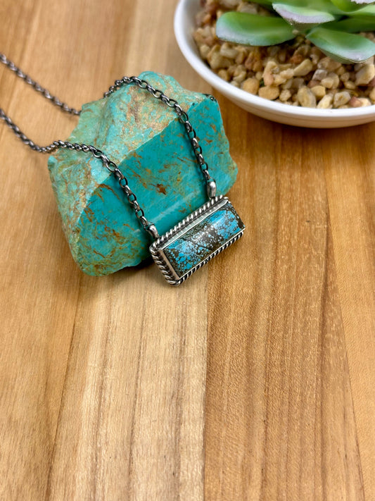 #8 Turquoise Bar Necklace