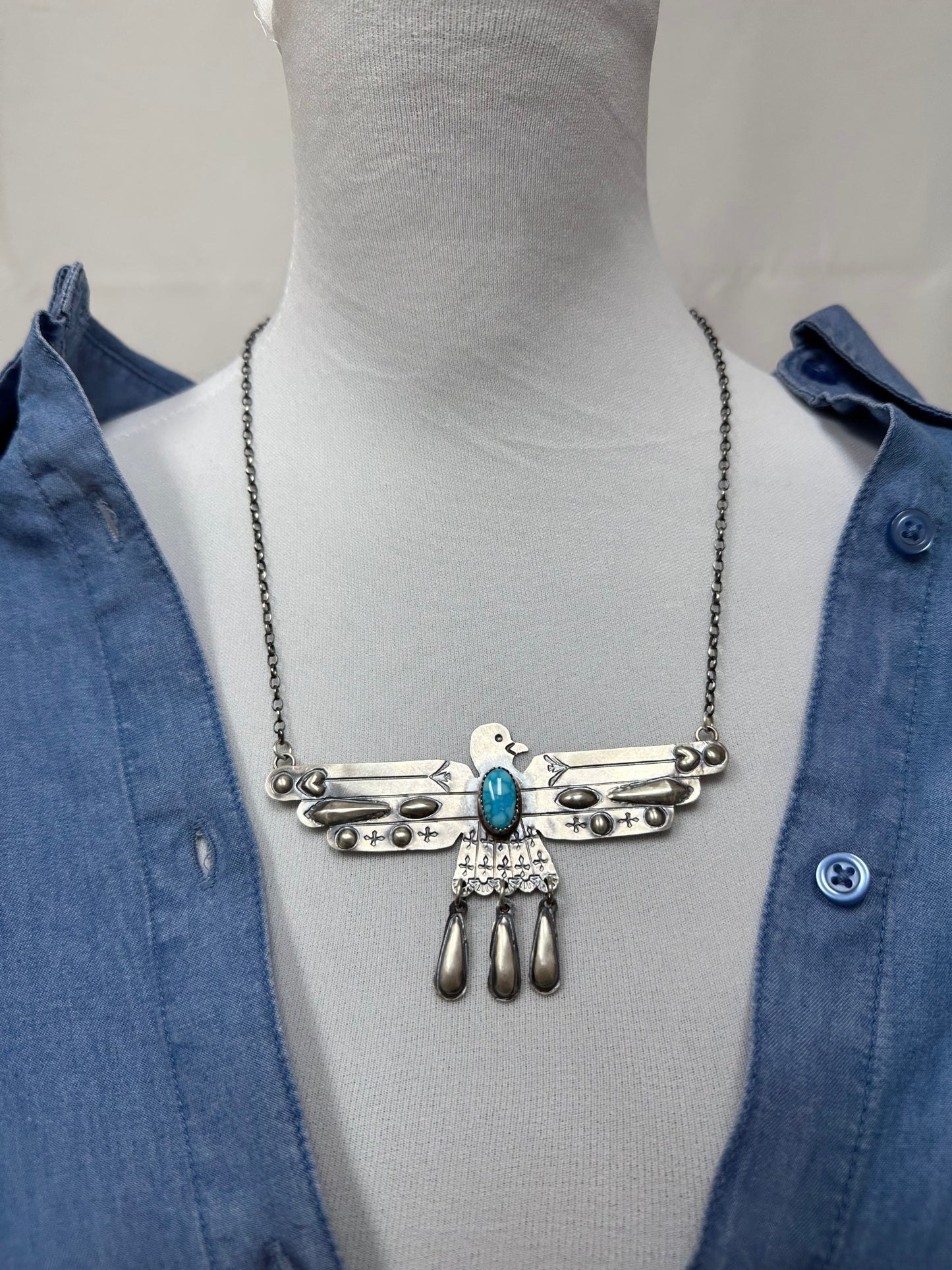 Turquoise ThunderBird Necklace