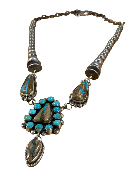 Royston Ribbon Cluster Sterling Silver Lariat