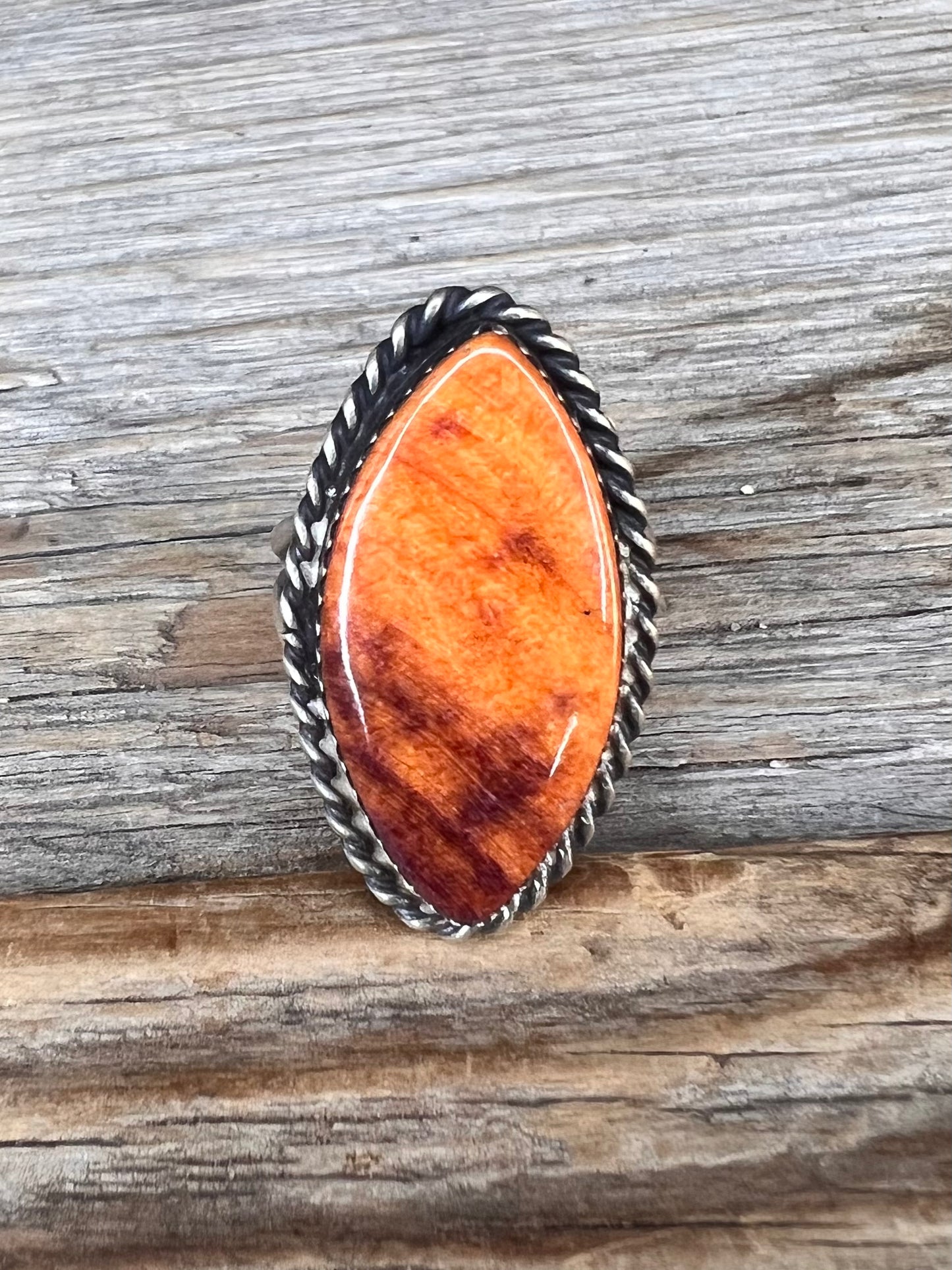 Orange Spiny Ring