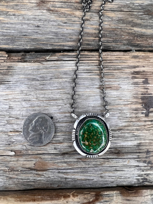 Green Sphere Necklace