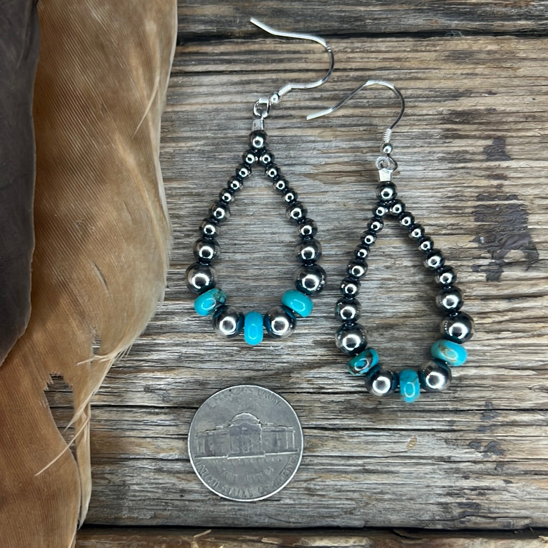 Mini Turquoise Drop Earrings