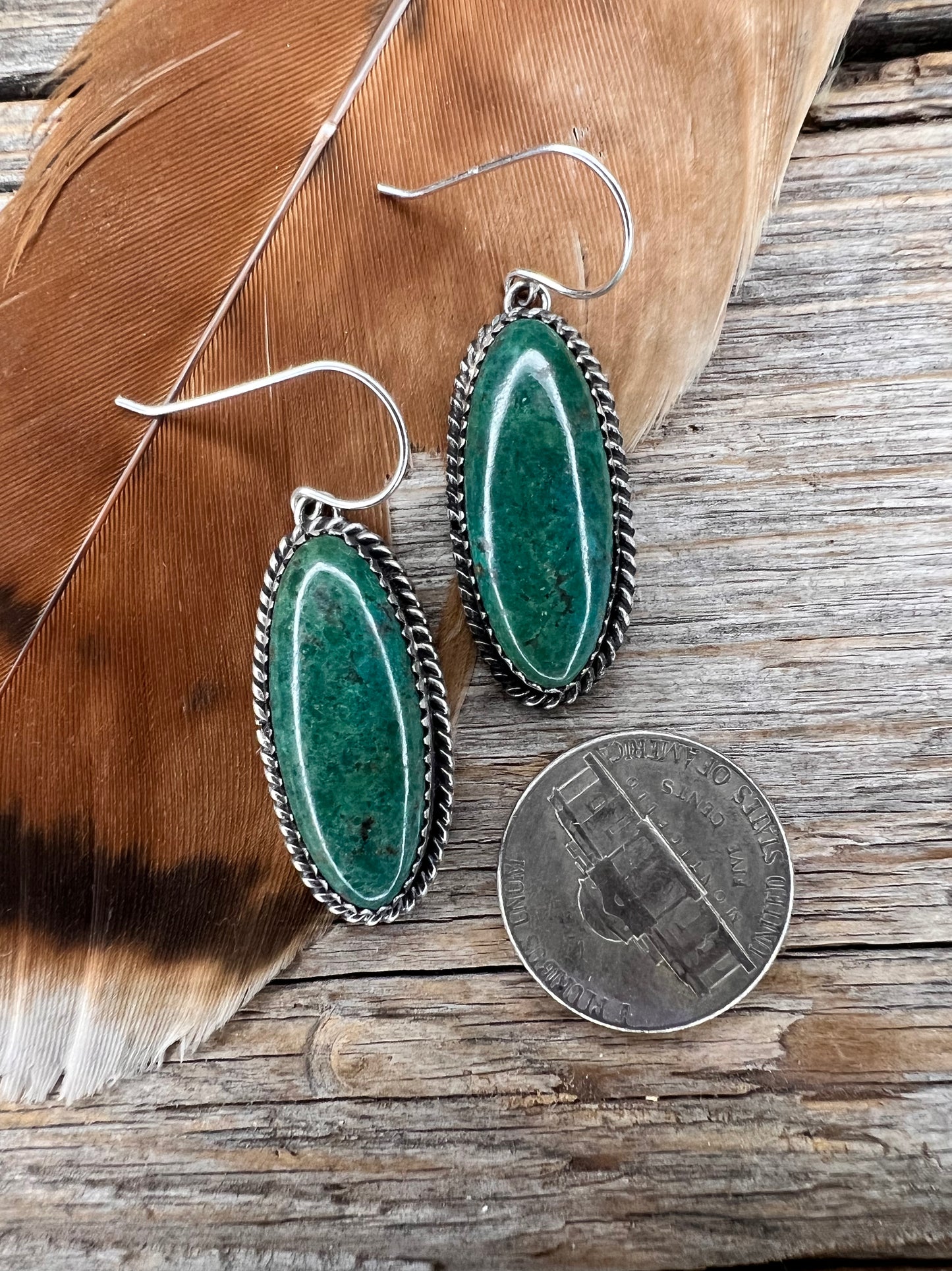 Green Kingman Earrings