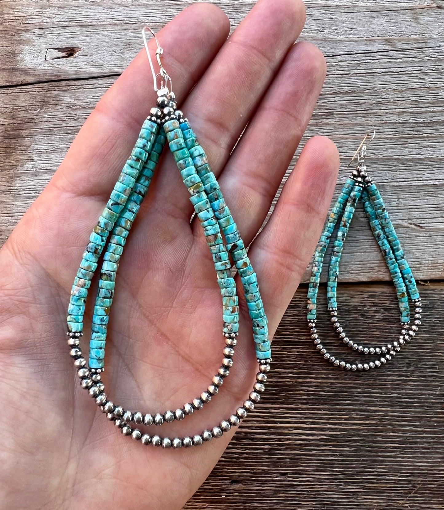 Layered Drop Bead Earrings