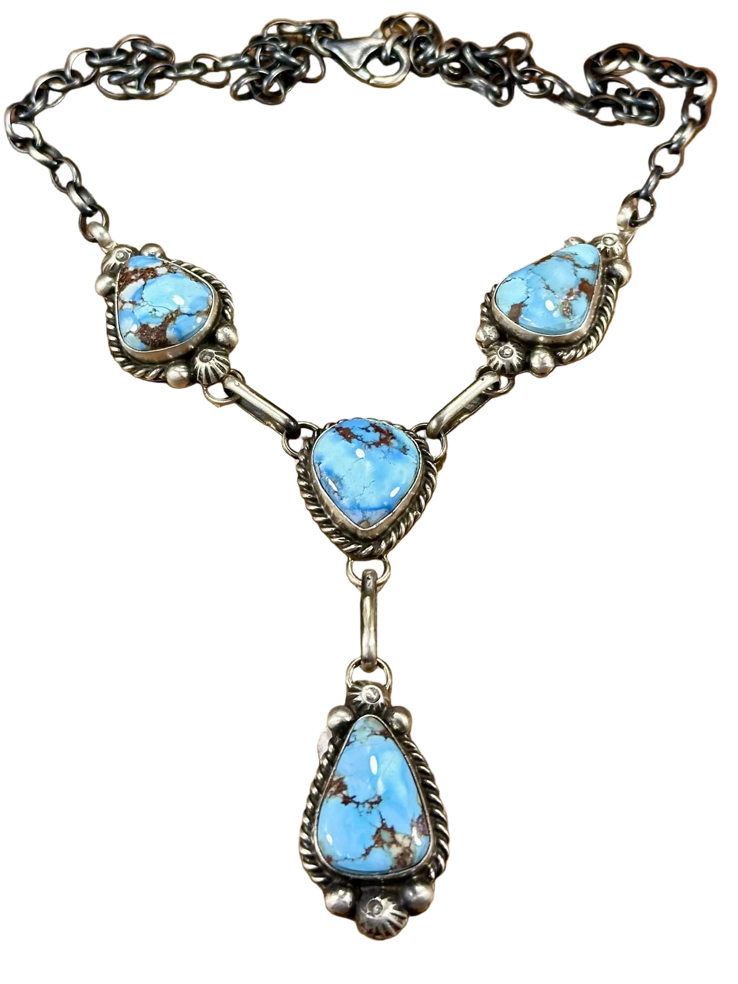 Golden Hills & Sterling Silver Lariat Necklace