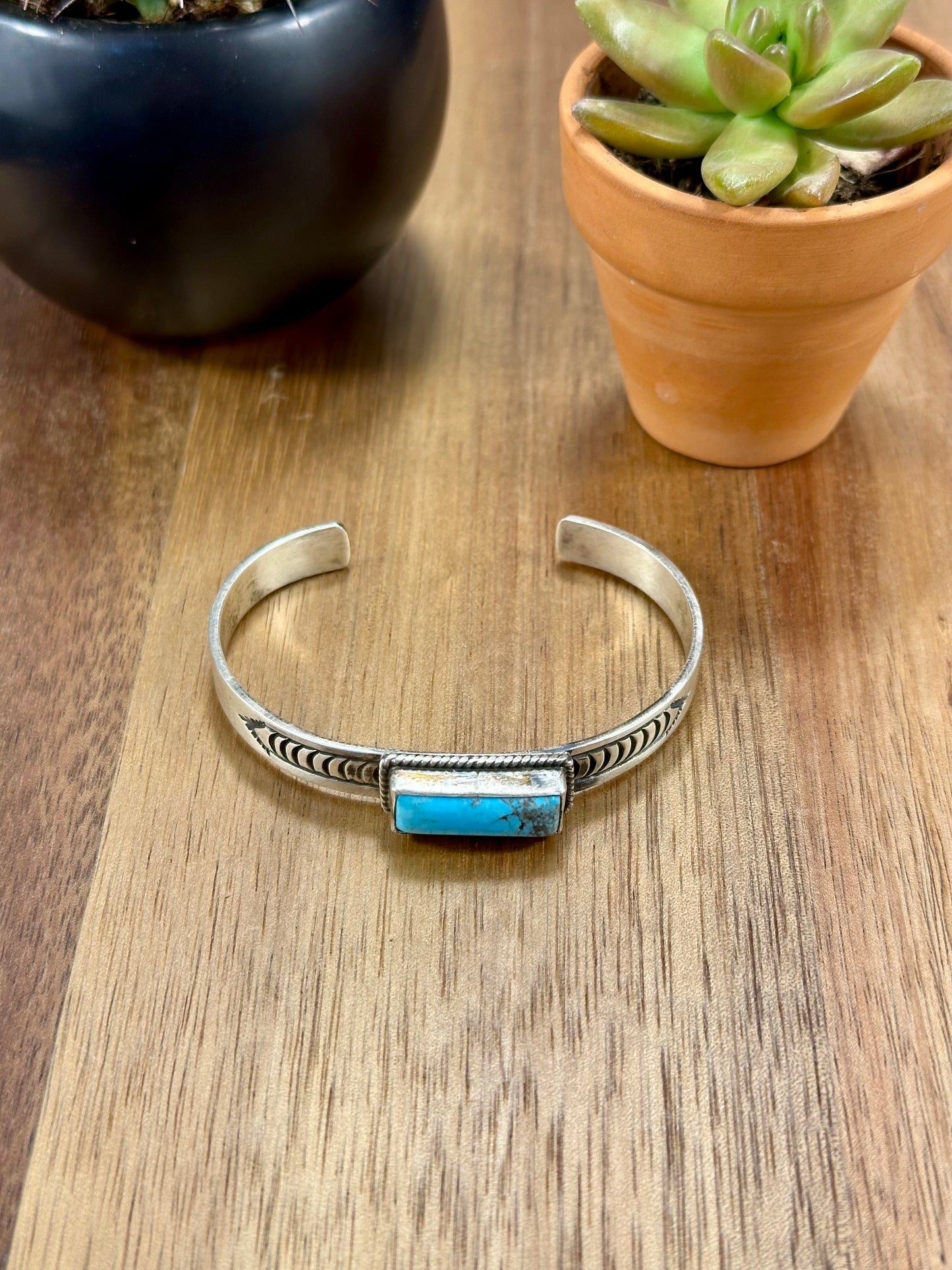 Kingman Bar Sterling Silver Cuff