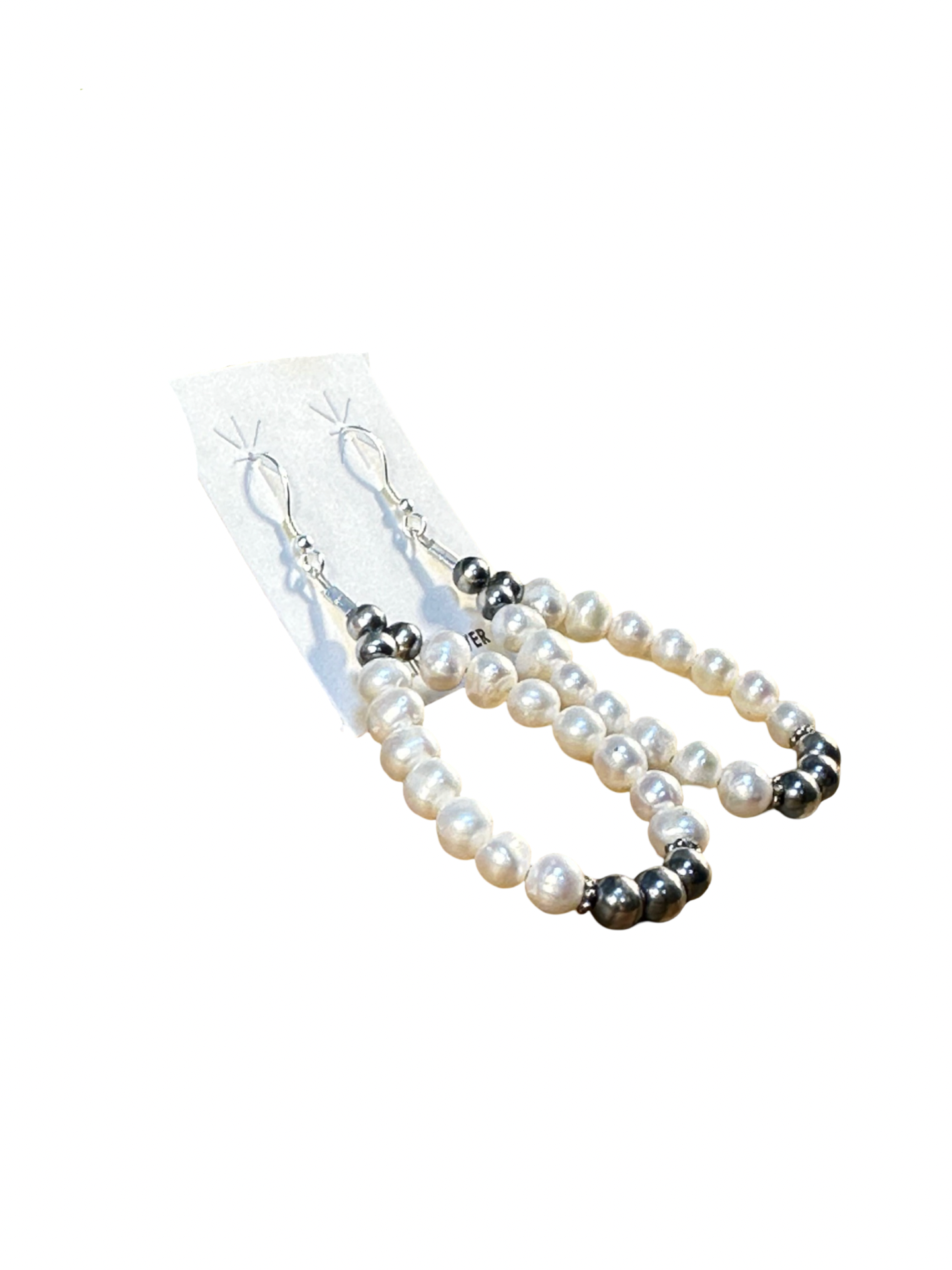 Freshwater & Sterling Pearl Teardrop Earrings