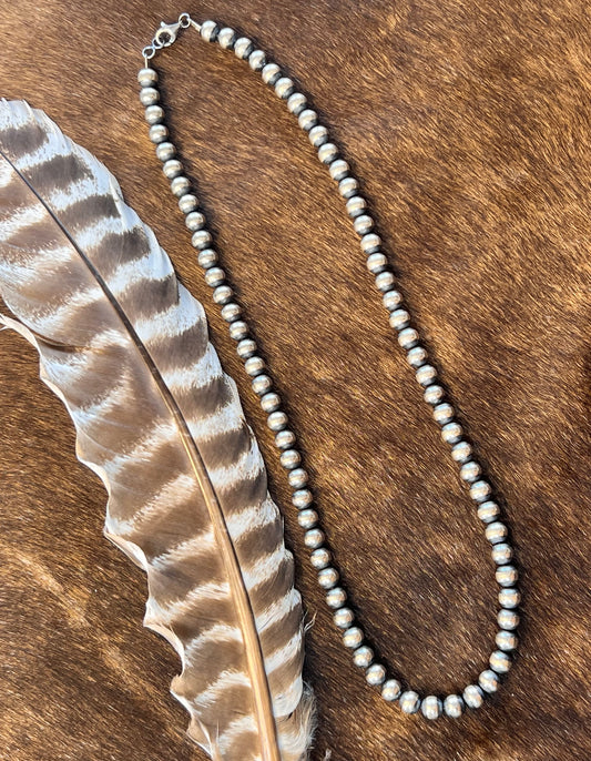 24" 8MM Sterling Pearls