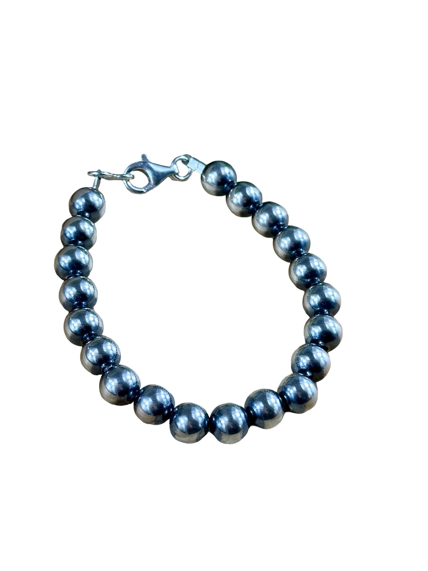8MM Sterling Pearl Bracelet
