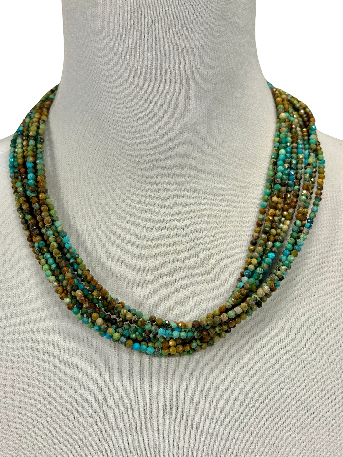 Kingman Turquoise Multi Strand Necklace