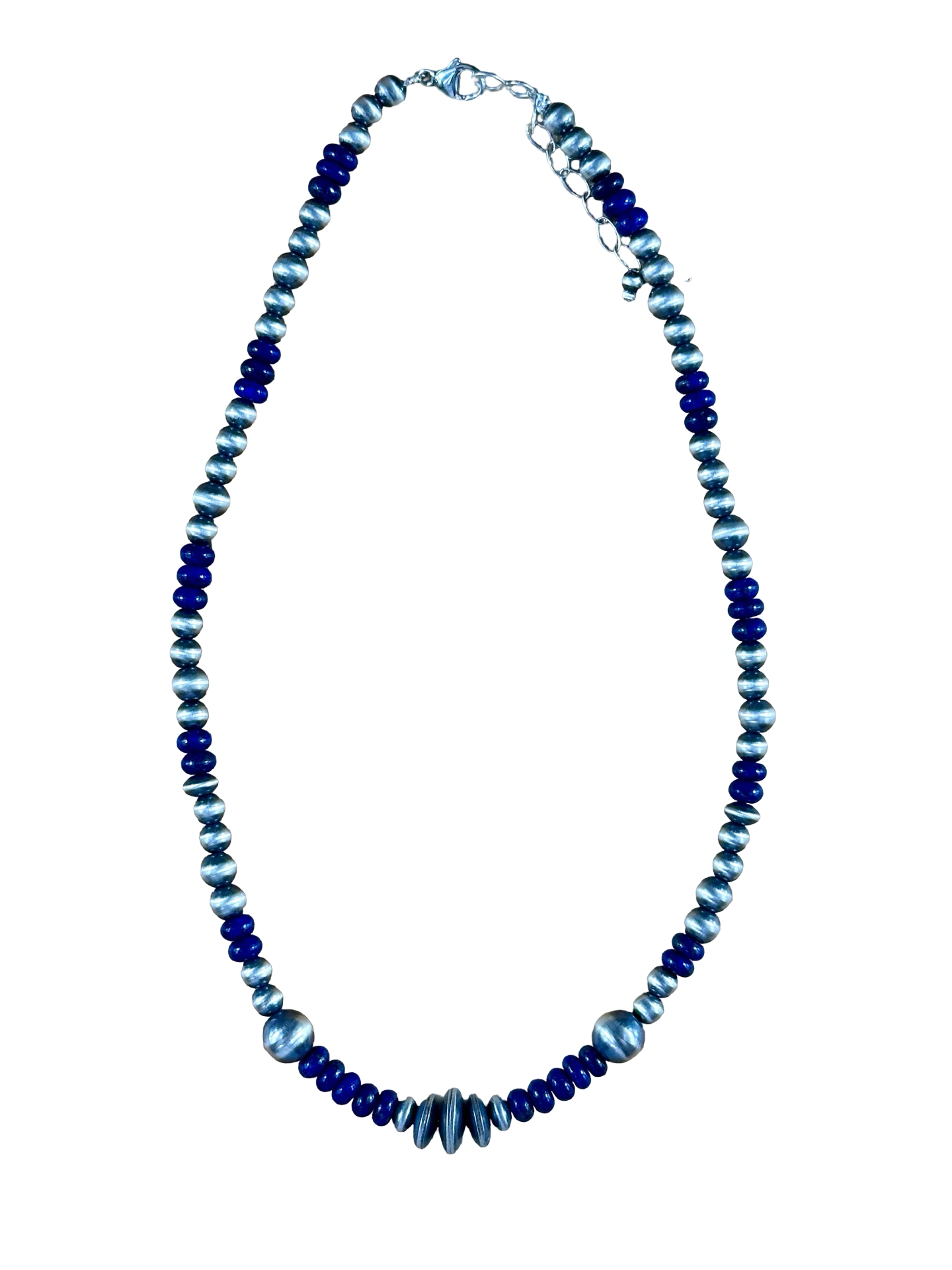 Lapis Lazuli Sterling Pearl Necklace
