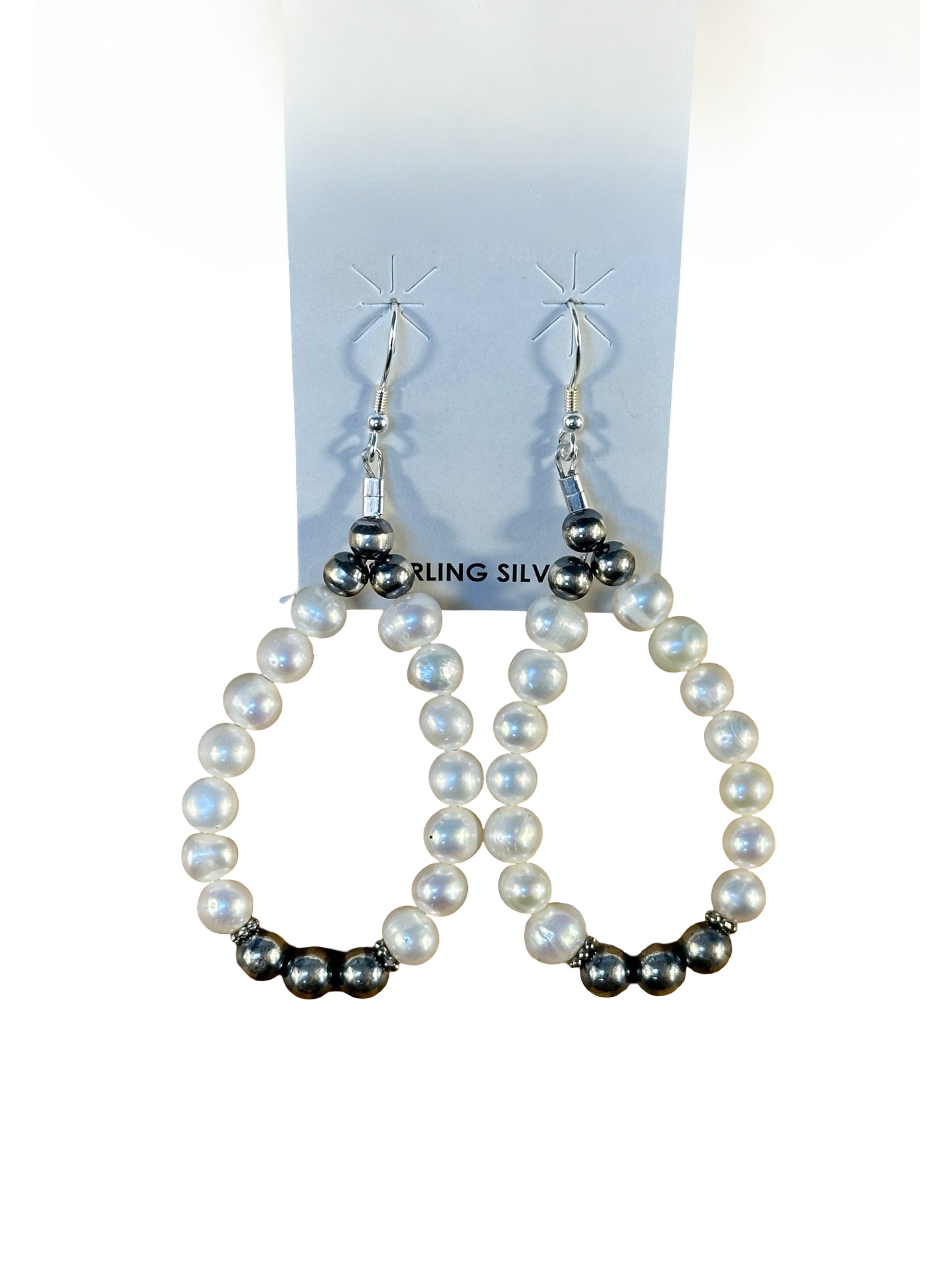 Freshwater & Sterling Pearl Teardrop Earrings