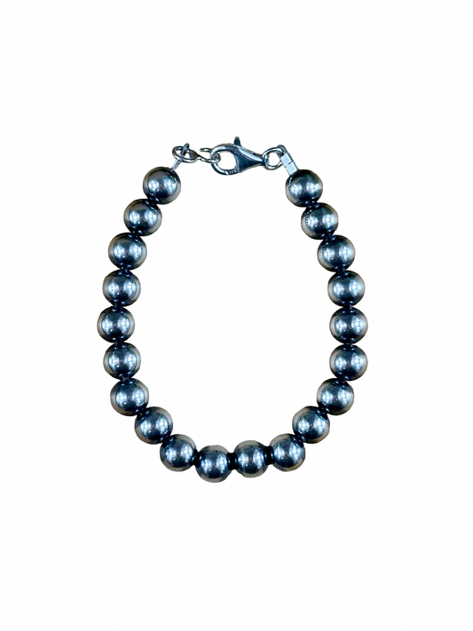 8MM Sterling Pearl Bracelet