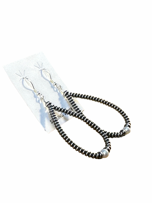 Single Freshwater Pearl & Sterling Pearl Teardrop Earrings