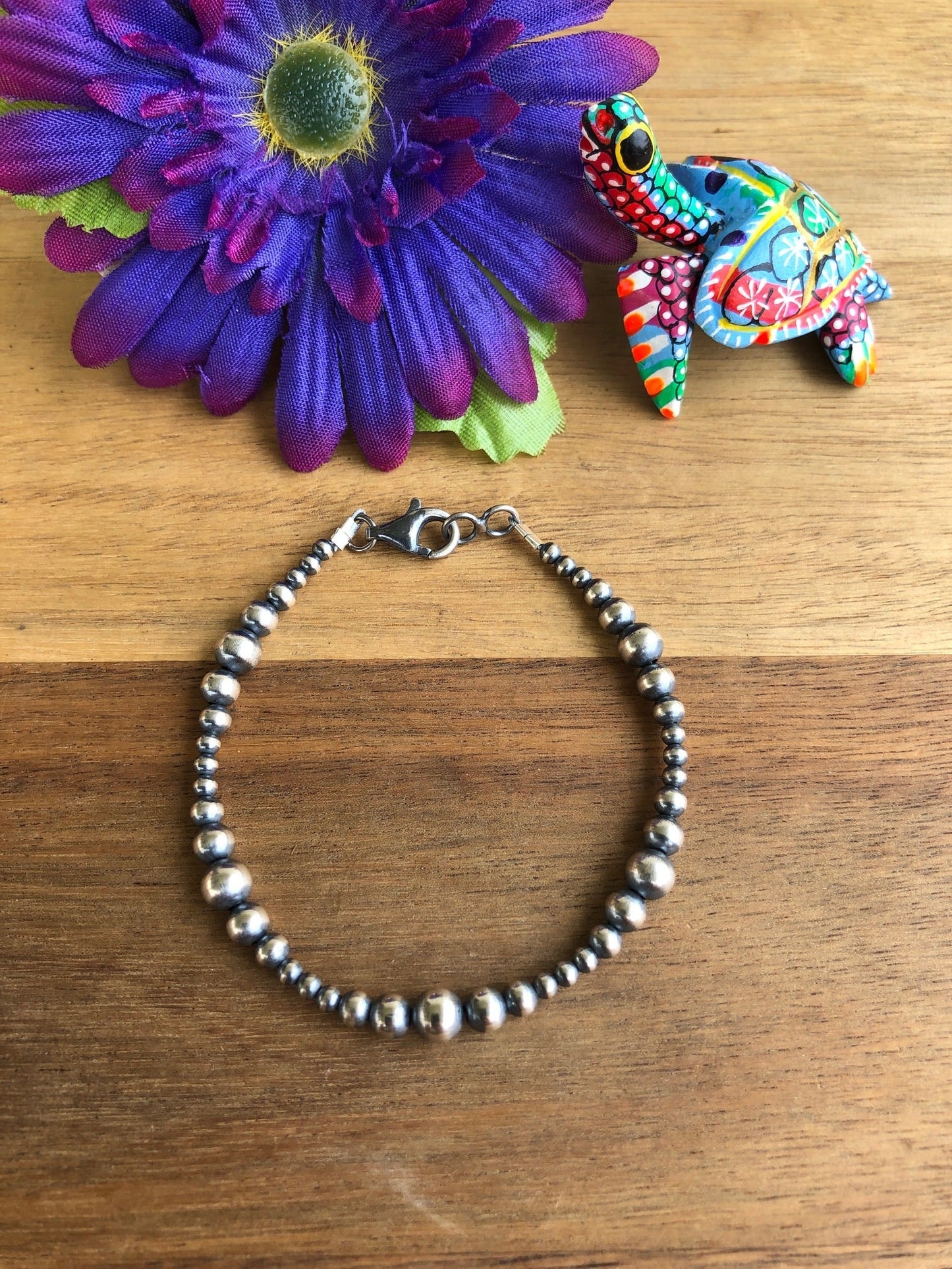 Varied Sterling Pearl Bracelet