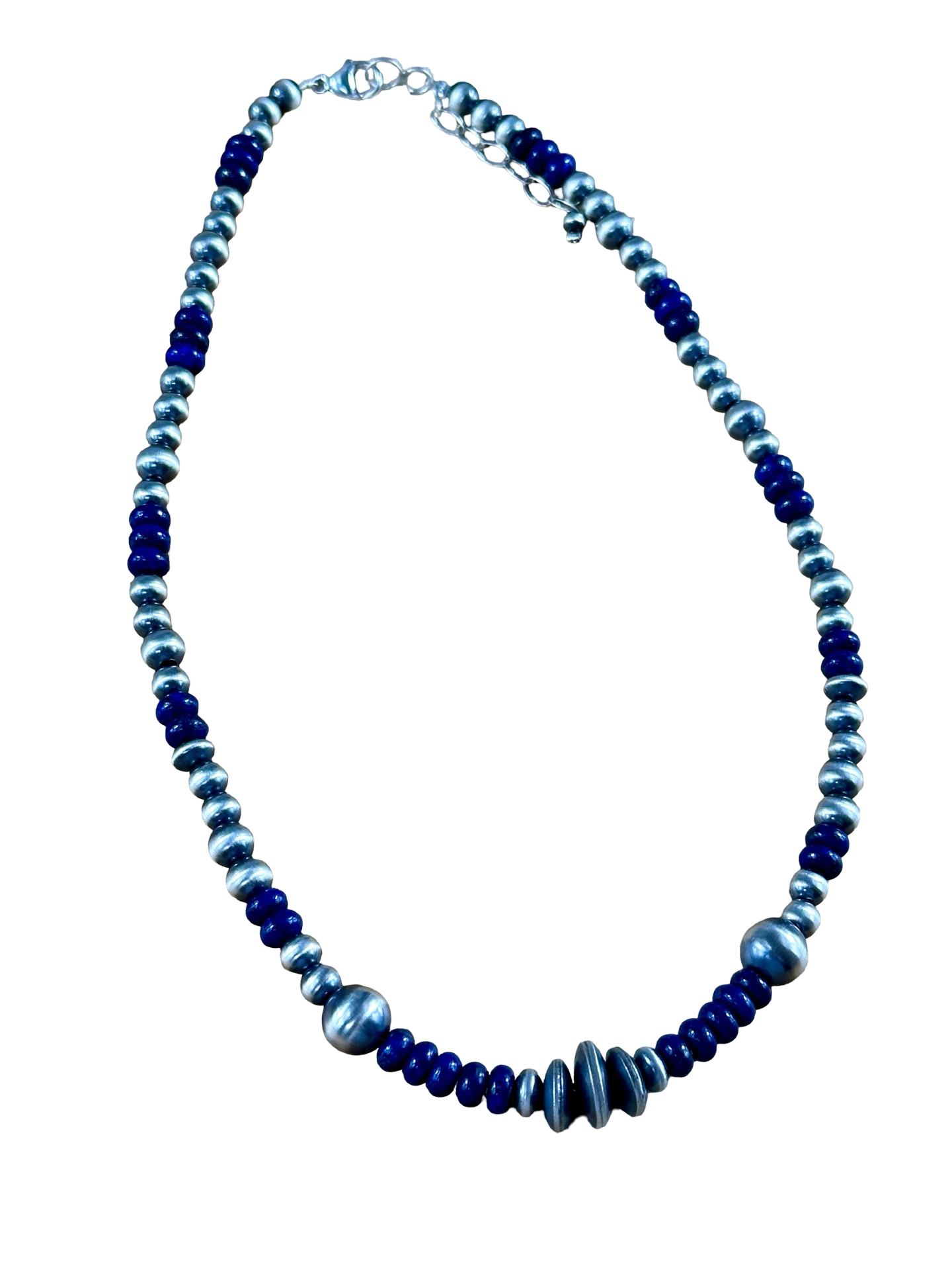 Lapis Lazuli Sterling Pearl Necklace