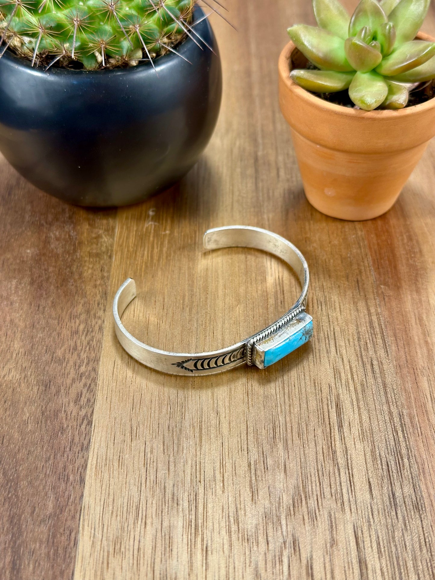 Kingman Bar Sterling Silver Cuff