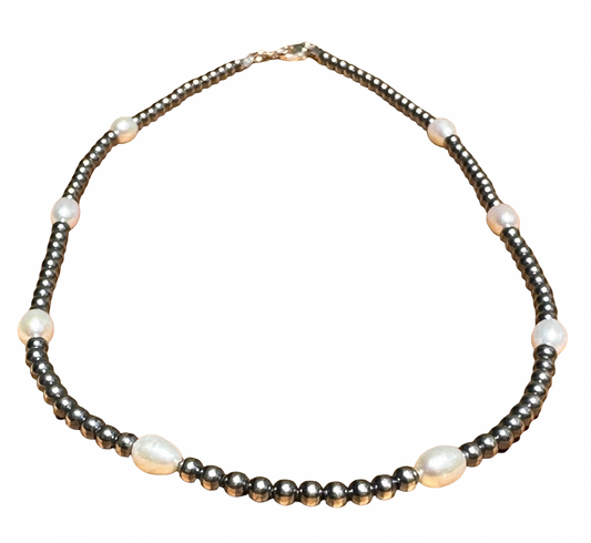 18” Sterling and Freshwater Pearl Necklace