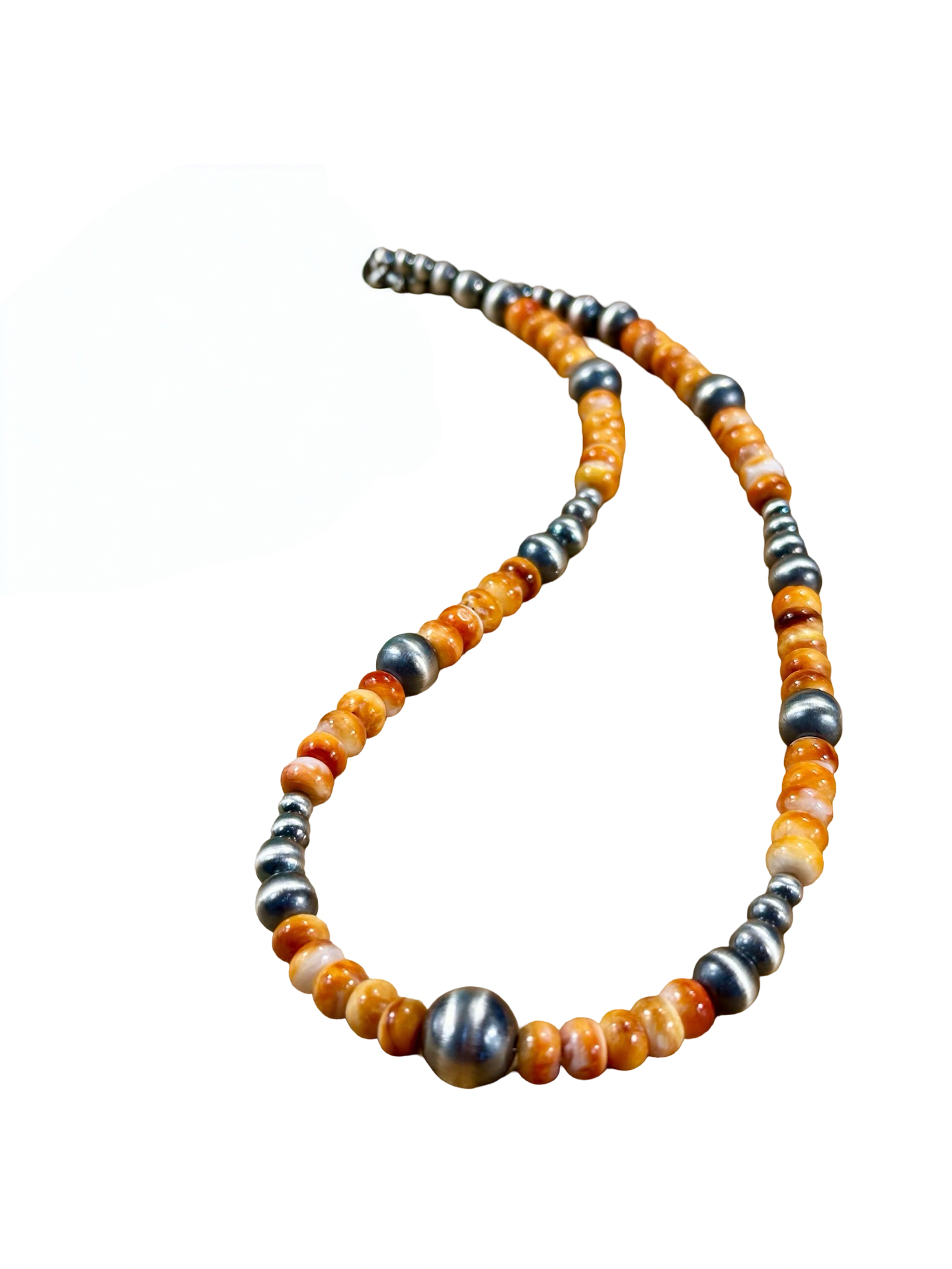 Spiny Oyster & Pearl Bead Necklace