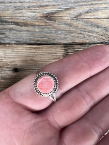 Blush circle ring