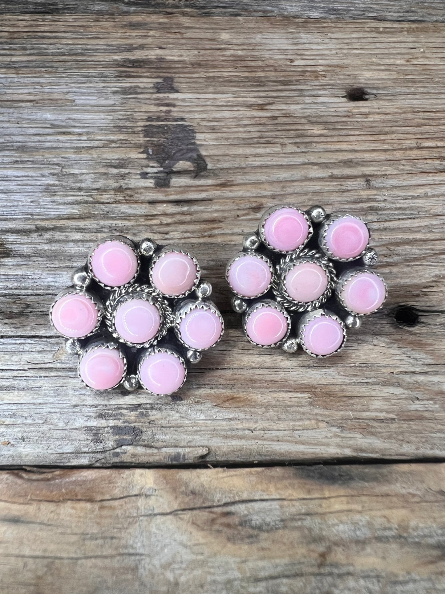 Cotton Candy Flower Earrings