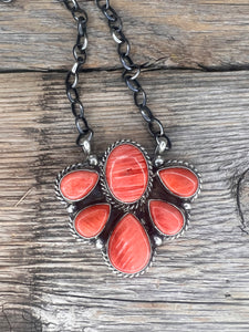 Red Spiny Oyster Necklace