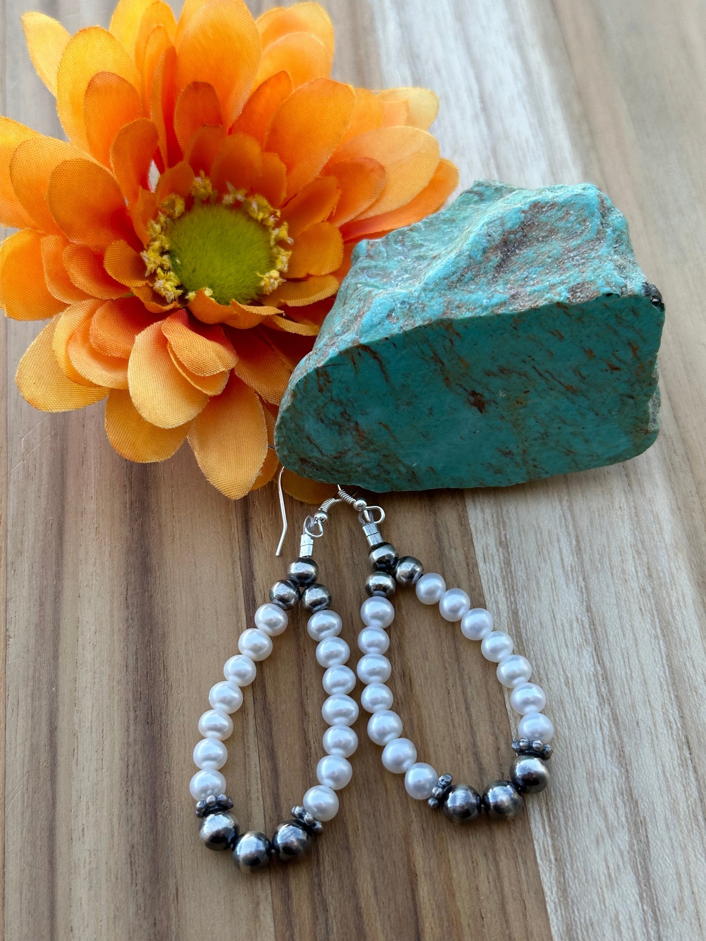 Freshwater & Sterling Pearl Earrings