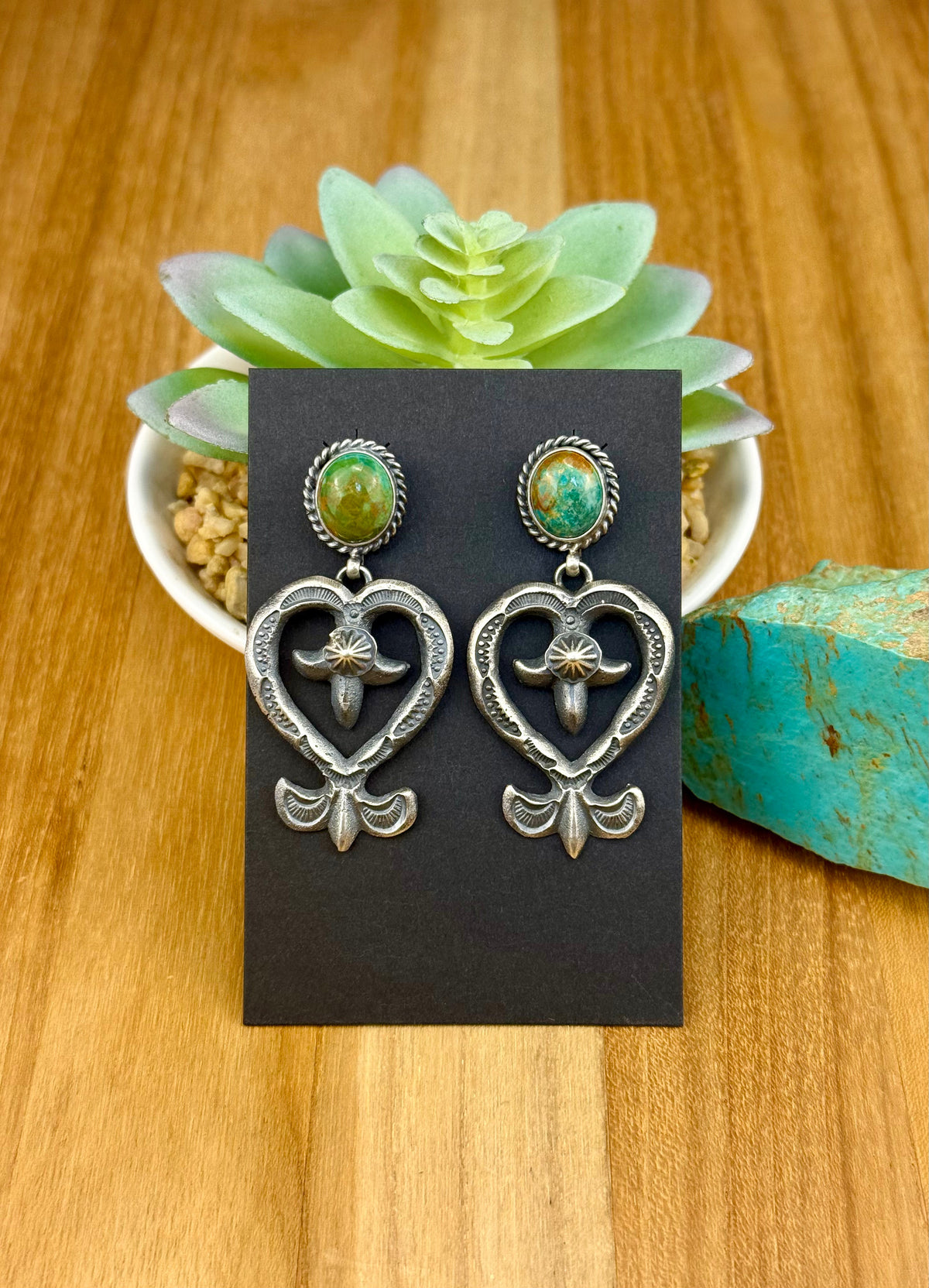 Kingman Tufa Cast Dangle Earrings