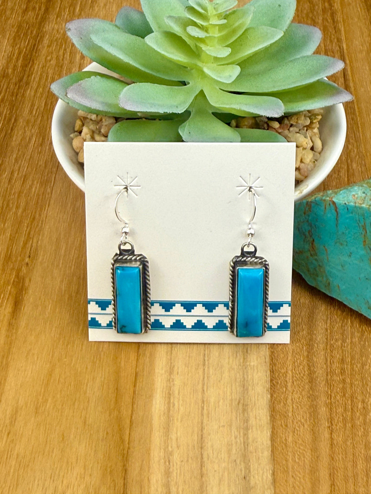 Kingman Bar Sterling Dangle Earrings
