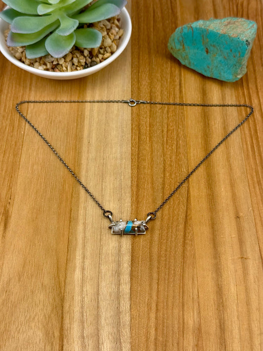 Dahlia Bar Sterling Waterproof Necklace