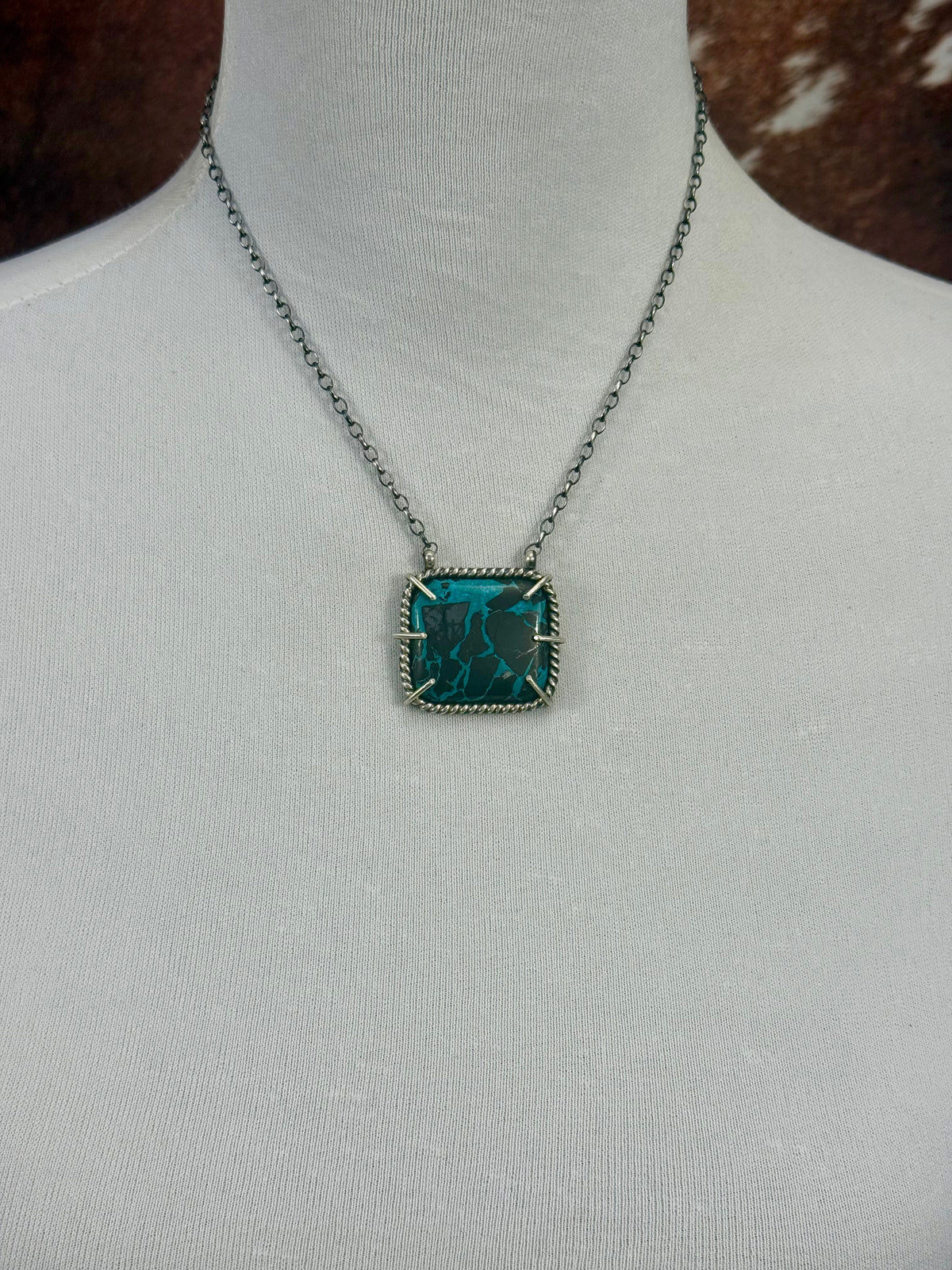 Blackjack Square Waterproof Bar Necklace