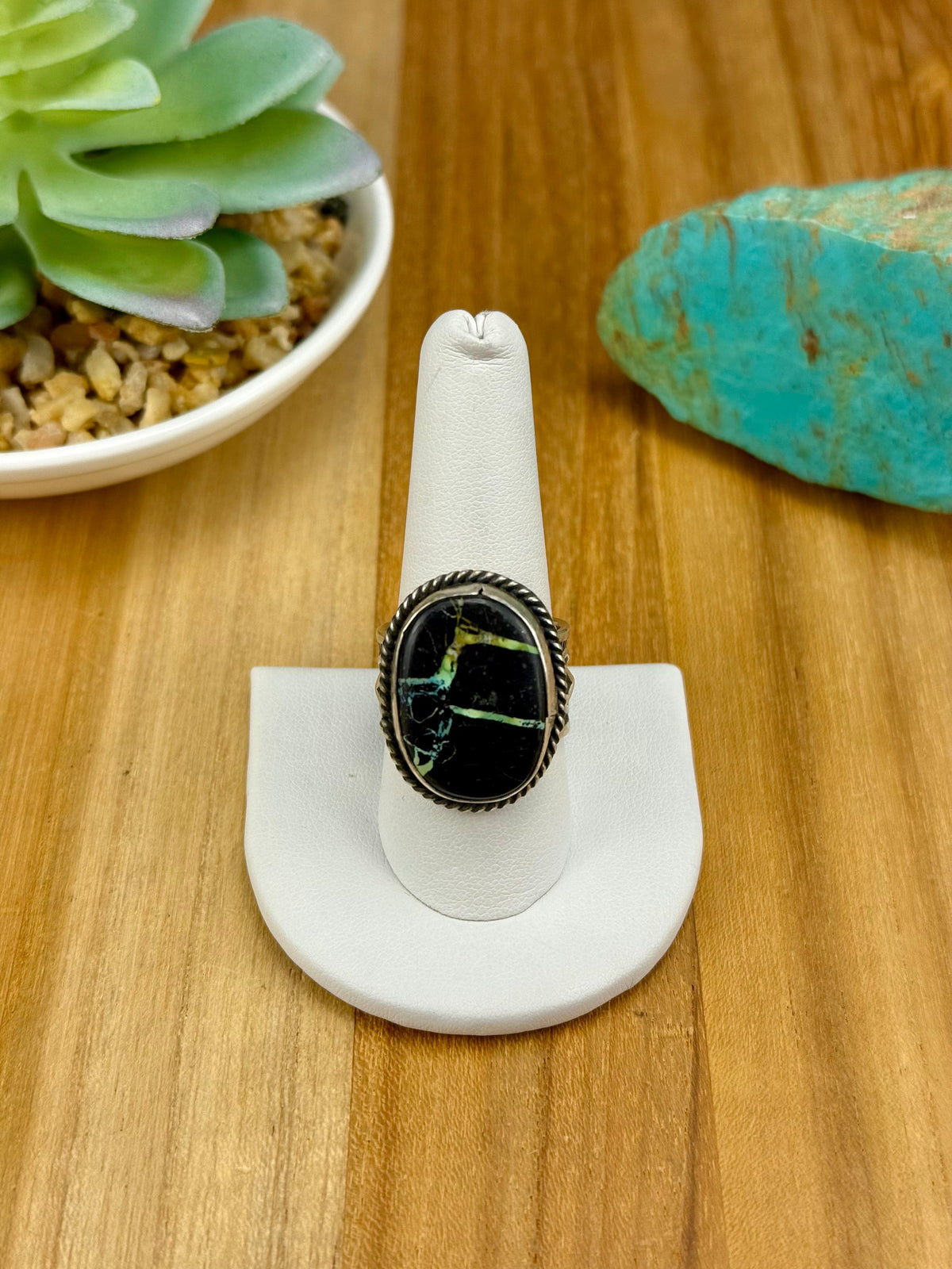 Blackjack Turquoise Single Stone Ring