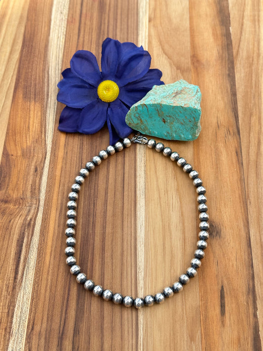 8MM Sterling Pearl Necklace