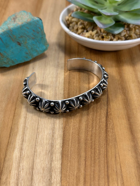 Sterling Silver Star Cuff