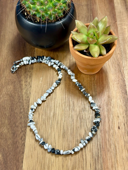 White Buffalo Chip Necklace