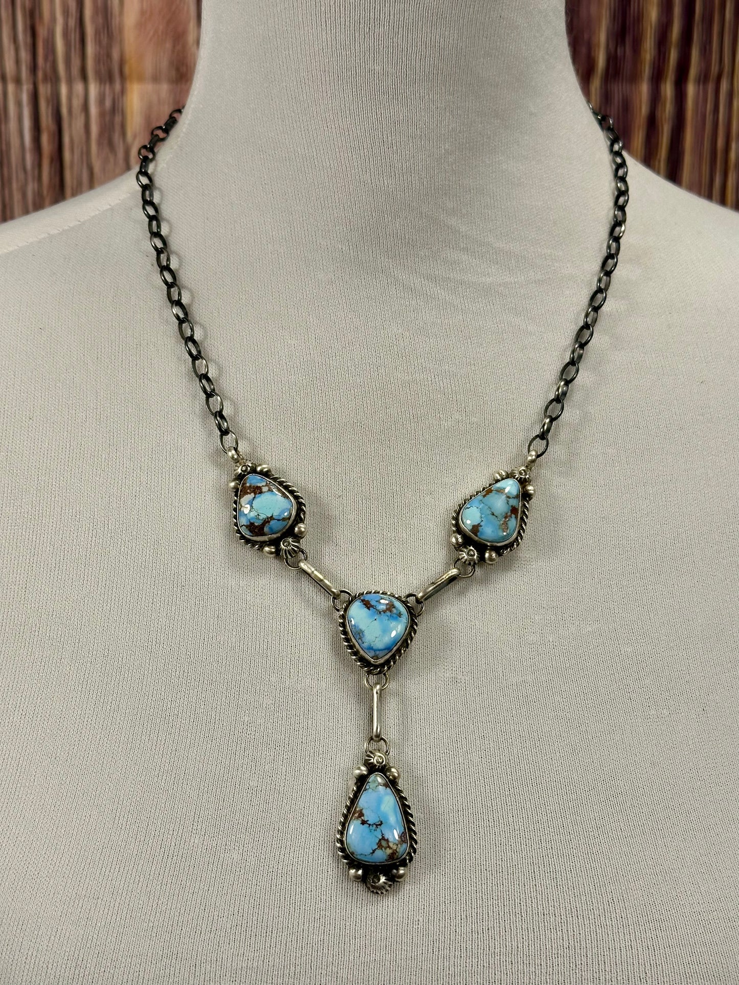 Golden Hills & Sterling Silver Lariat Necklace